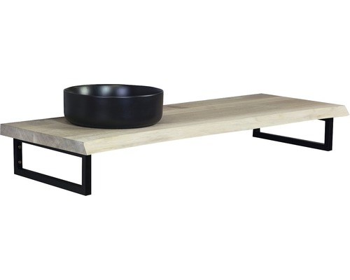 Doska pod umývadlo bez výrezu s prírodnou hranou Sanox Universal dub 1400 x 460 x 40 mm Doska pod umývadlo bez výrezu s prírodnou hranou Sanox Universal dub 1400 x 460 x 40 mm