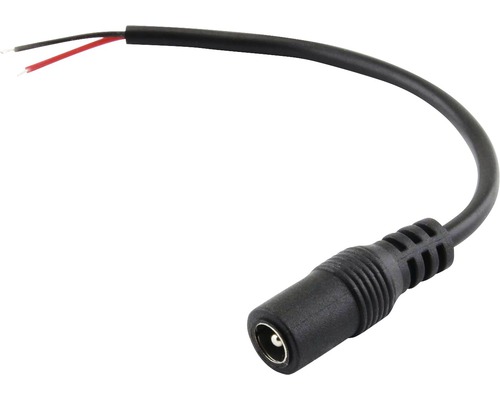 Napájací kábel FK technics 4730717-01 s konektorom 24V max. 5A 5,5 x 2,1mm 15cm čierny