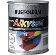 Samozákladová farba na hrdzu i drevo Alkyton kladivkový efekt červená 0,75 l-thumb-0