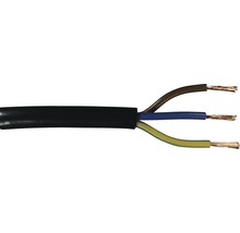 Silový kábel H05 VV-F 3G1 mm² čierny, metrážový sortiment-thumb-0