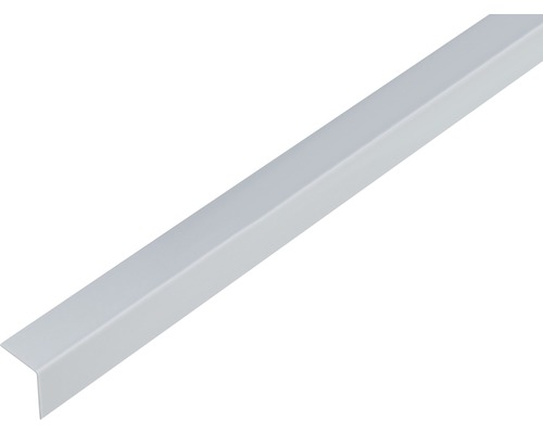 L profil PVC hliník sivý 20x20x1 mm 1 m