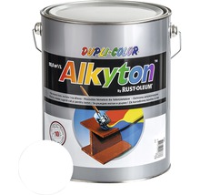 Samozákladová farba na hrdzu i drevo lesklá Alkyton 5 l signálna biela RAL9003-thumb-0
