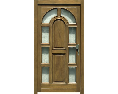 Vchodové dvere BB 121 drevené 110x210,5 cm P dub