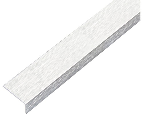 L profil alu nerez svetlý samolepiaci 20x10x1 mm 1 m Rohový profil z kovu