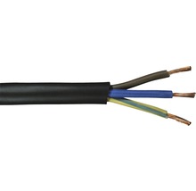 Gumový silový kábel H05 RR-F 3G1,5 mm², dĺžka 20 m, čierna-thumb-0