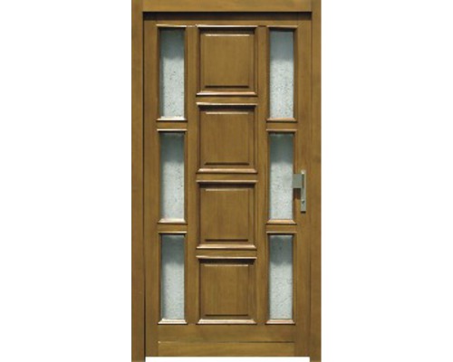 Vchodové dvere BB 117 drevené 110x210,5 cm P dub