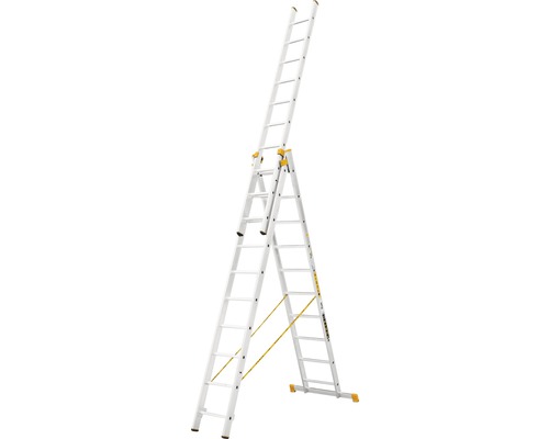Hliníkový rebrík ALVE Forte 3x10 priečok typ 8610