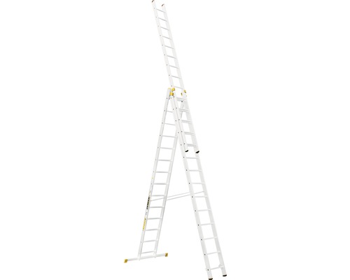 Hliníkový rebrík ALVE Forte 3x14 priečok typ 8614