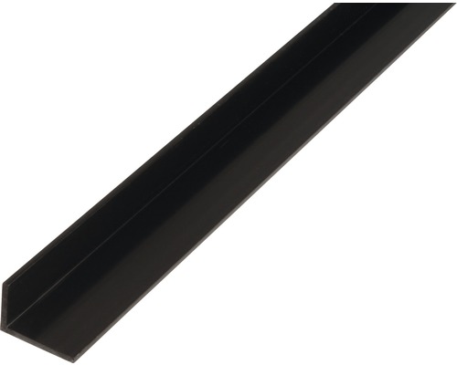 L profil PVC čierny 20x10x1,5 mm 2,6 m