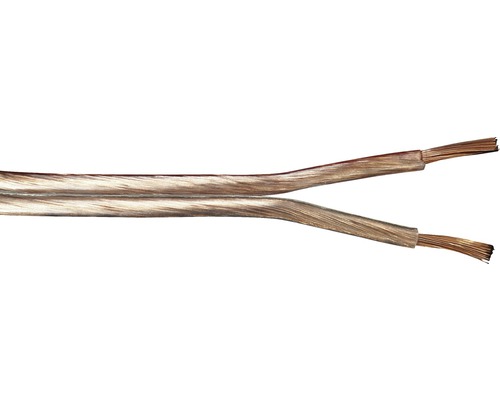 Reproduktorový kábel LS-FL 2x2,5 mm² priehľadný, metrážový sortiment-0