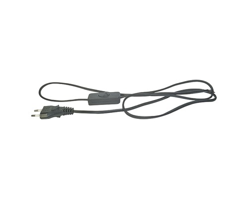 Napájací kábel Emos Flex 2x0,75 s vypínačom 2m čierna