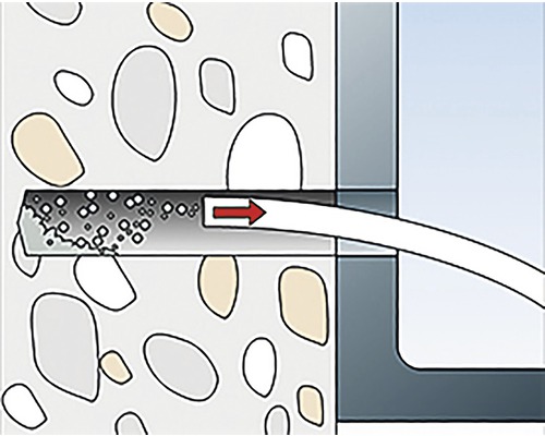 Znázornenie vodorovnej bariéry v murive