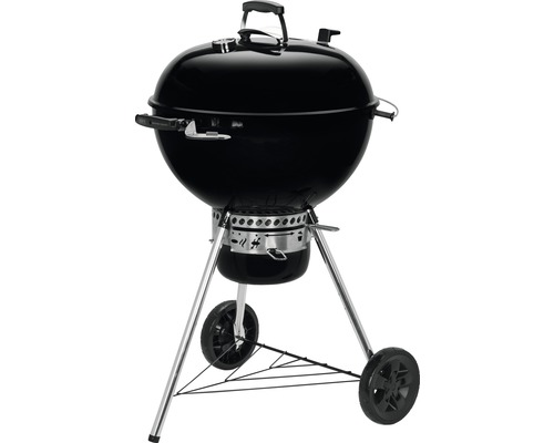 Guľový gril s vekom, rukoväťou a kolieskami