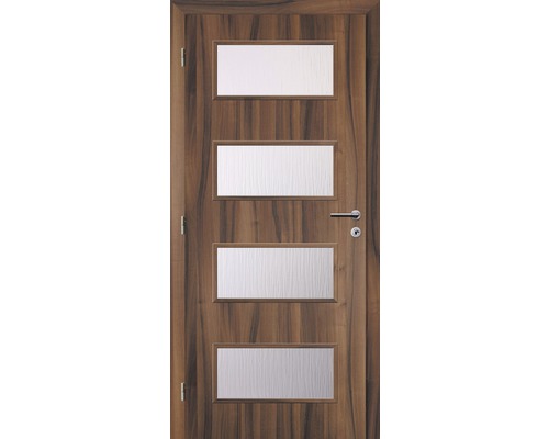 Interiérové dvere Solodoor Zenit 28 presklené 80 Ľ orech (VÝROBA NA OBJEDNÁVKU DO 2 TÝŽDŇOV)
