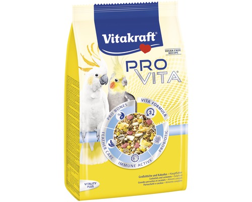 Krmivo pre papagáje Vitakraft Pro Vita Kakadu 750 g Vitakraft Pro Vita krmivo pre andulky a kakadu