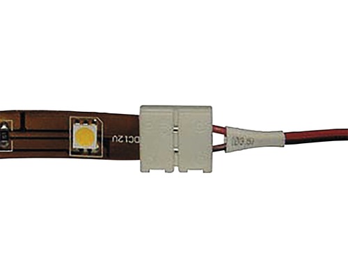 LED pásik s pripojovacou svorkou a káblom