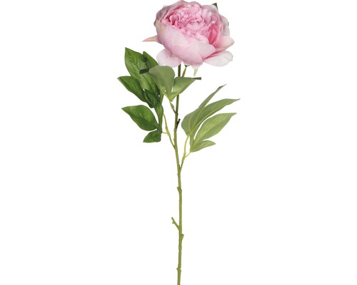 Umelá kvetina pivonka ružová 76 cm-0