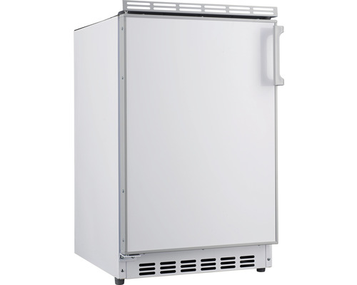 Biela chladnička s rukoväťou