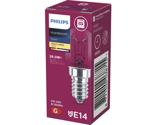 Žiarovka Philips do rúry, pätica E14