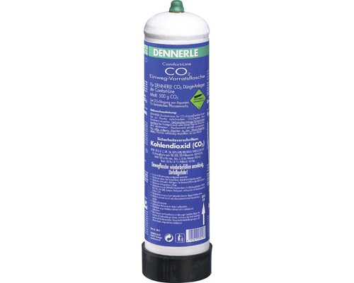 Aplikátor CO2 do akvária Dennerle Comfort Line 500 g Dennerle CO2 jednorazová zásobná fľaša pre akváriá