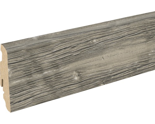 Soklová lišta Skandor Mittenwald smrekovec FU60L 19x58x2400 mm Drevená podlahová lišta s drevenou štruktúrou