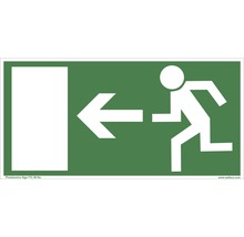 Piktogram "Únikový východ vľavo" FTL 200x100 mm