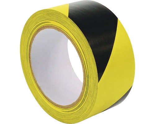 Výstražná páska šrafovaná žlto-čierna 5 cm x 33 m