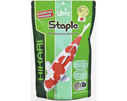 Krmivo pre jazierkové ryby Hikari Staple Mini 500 g Hikari Staple krmivo pre koi pre každodenný rast, 500 gramov