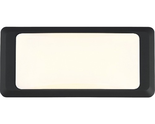 LED vonkajšie nástenné svietidlo Top Light AVILA IP65 12 W 1080 lm 4000 K čierne Obdĺžnikové vnútorné svietidlo