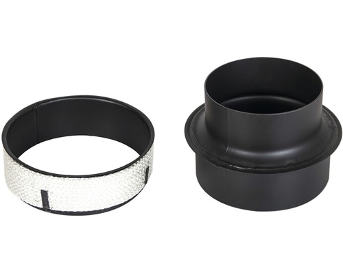 Príslušenstvo ku komínovej rúre: rúrková manžeta a spojka
