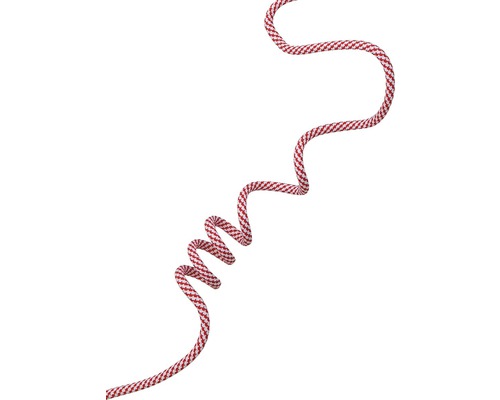 Tvarovateľný textilný kábel, 1,5 m, červeno-biela zebra Pletené lano so vzorom