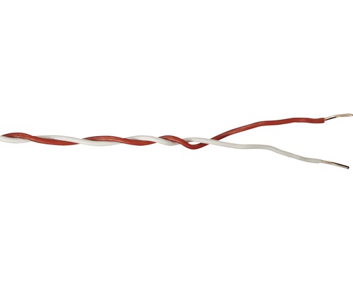 Kábel 2x0,6 mm² červenobiely, metrážový sortiment