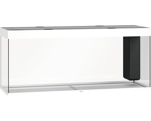 Biele akvárium s integrovaným filtračným systémom