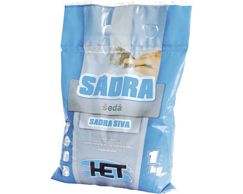 Balenie jedného kilogramu šedej sadry