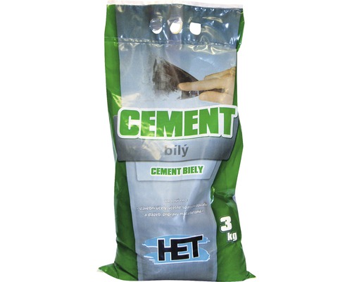 Balenie bieleho cementu, tri kilogramy