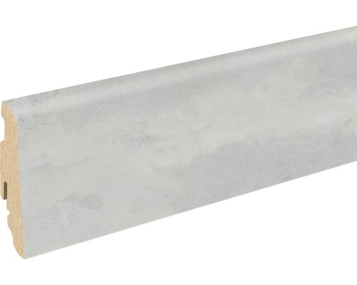Soklová lišta Skandor Beton Clair FU60L 19x58x2400 mm Podlahová lišta z dreveného materiálu s dekorom