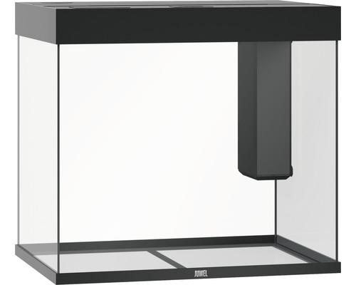 Prázdne sklenené akvárium s filtrom