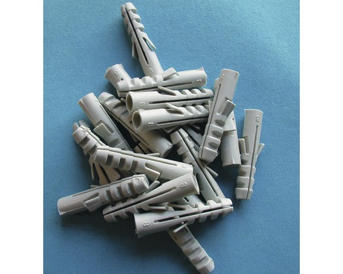 Sivé plastové hmoždinky