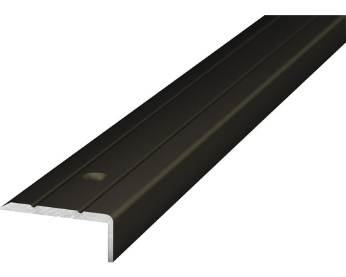 ALU ukončovacia lišta bronz 24,5x10mm/1 m (predvŕtaná) Schodový profil z kovu