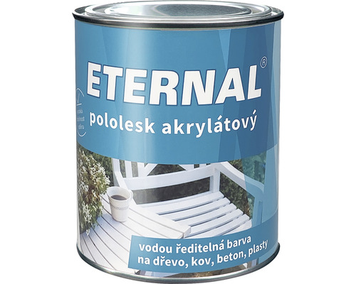 ETERNAL akrylátový, pololesklý, biely 0,7 kg