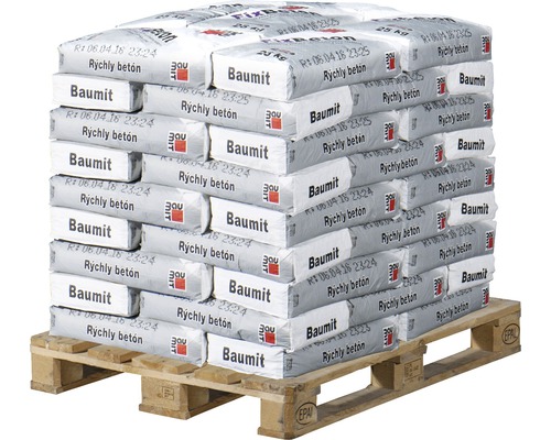 Paleta vriec rýchlotuhnúceho betónu Baumit