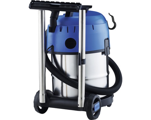 Mokro suchý vysávač na kolieskach s nádobou a príslušenstvom