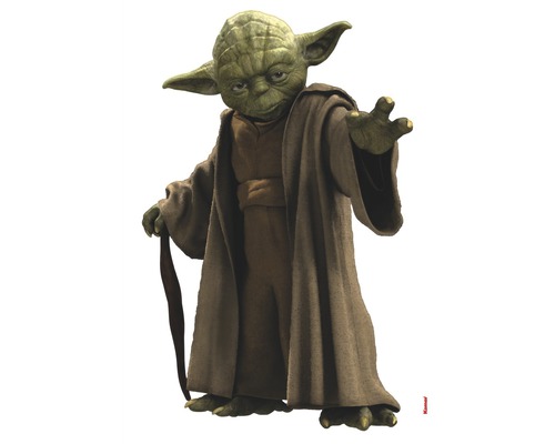 Nálepka na stenu Star Wars Yoda 100x70 cm-0