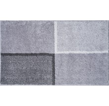 Sivá kúpeľňová predložka s geometrickým vzorom