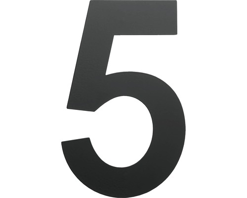 Domové číslo "5" čierne 15 cm-0
