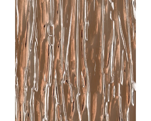 Doska z akrylového skla 6x950x1900 mm kôra hrubá bronz Dekoratívne sklo s vertikálnym vzorom
