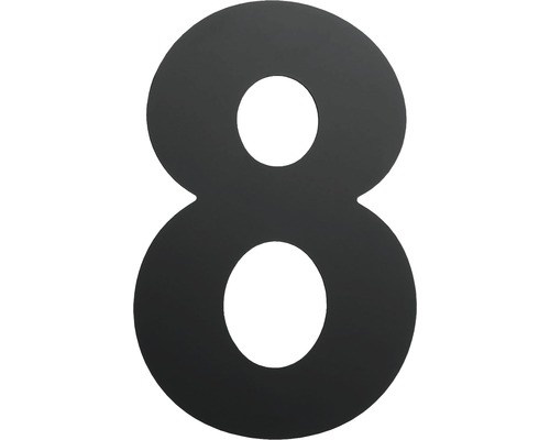 Domové číslo "8" čierne 15 cm-0