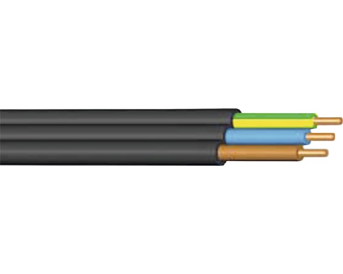 Kábel CYKYLo-J 3x1,5mm² čierny 50 m