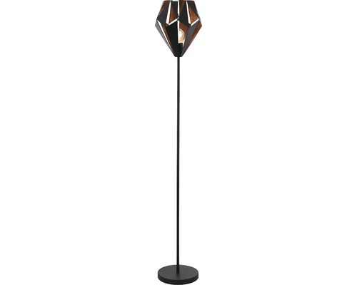 Stojacia lampa s geometrickým tienidlom pre interiéry