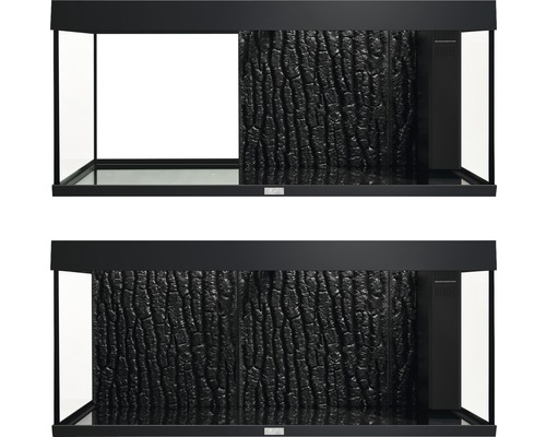 Terárium s pozadím s motívom kmeňa stromu